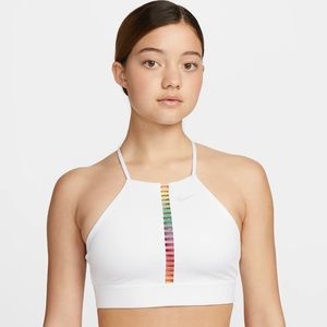 Medium women’s Nike Dri-Fit Indy Rainbow ladder sports bra